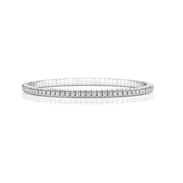 Diamond Stretch Bracelet in 18ct White Gold