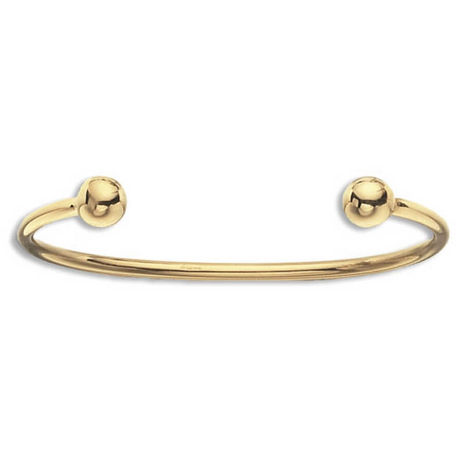 Ladies solid store gold bangle
