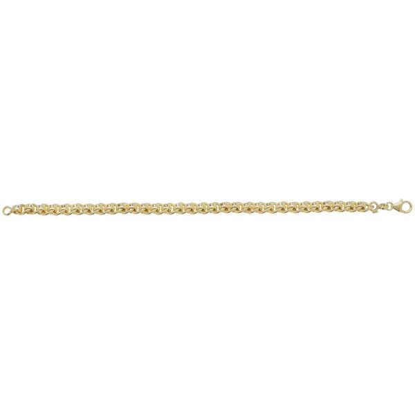 Ladies Roller Ball 7.5inch Bracelet in Yellow Gold