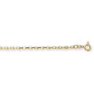 9ct Yellow Gold Diamond Cut Belcher Chain Lengths 16 to 30 inches
