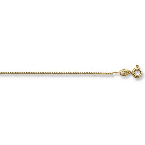 9ct Yellow Gold Close Curb Chain Lengths 16 to 20 inches
