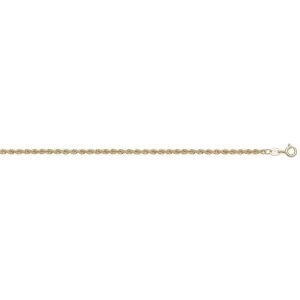 9ct Yellow Gold Rope Chain Lengths 7 to 24 inches
