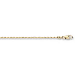 9ct Yellow Gold Spiga Chain Lengths 16 to 18 inches