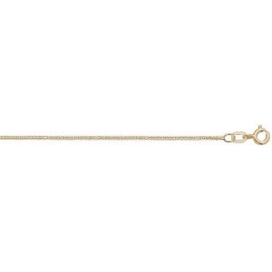 9ct Yellow Gold Box Ankle Chain Lengths 10 to 24 inches