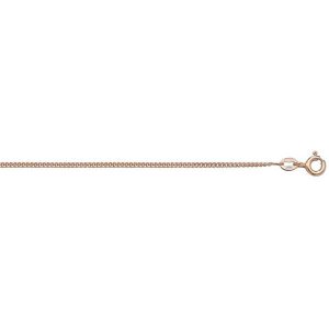 9ct Rose Gold Close Curb Chain Lengths 16 to 24 inches