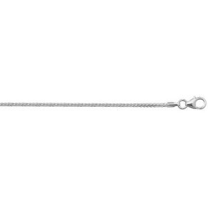 9ct White Gold Spiga Chain Lengths 16 to 24 inches