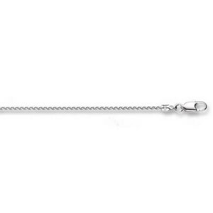 18ct White Gold Spiga Chain Lengths 16 to 20 inches