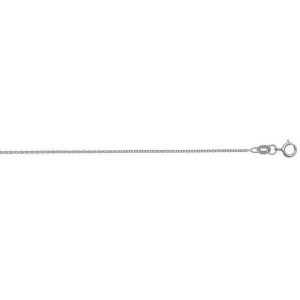 18ct White Gold Cable Chain Lengths 16 to 20 inches