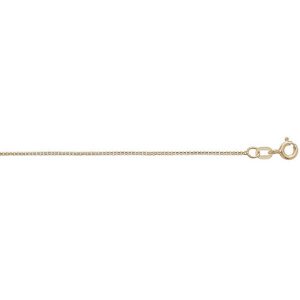 18ct Yellow Gold Flat Rolo Chain Lengths 16 to 20 inches