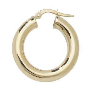 9ct Yellow Gold 15mm to 60mm Earrings (15,20,25,30,40,50,60)