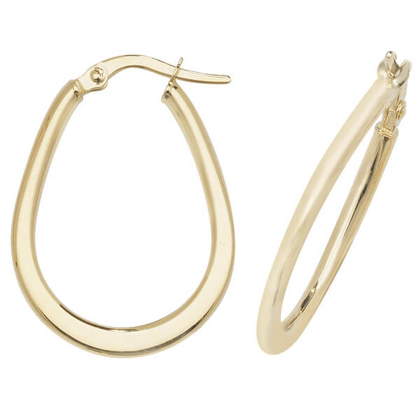 Yellow 9ct Gold Hoop Earrings Hockley Jewellers Yellow 9ct Gold Hoop Earrings