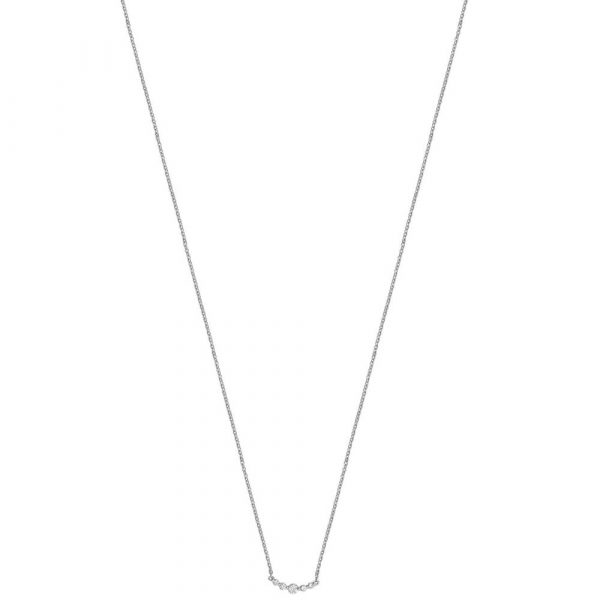 Diamond Set Necklace in 18ct White Gold (0.13ct)