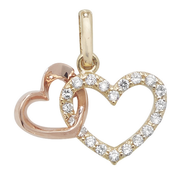 Intertwined Hearts Pendant In 9ct Gold Hockley Jewellers - 9ct Gold Heart Pendant Intertwined Hearts Pendant In 9ct Gold Hockley Jewellers - 9ct Gold Heart Pendant