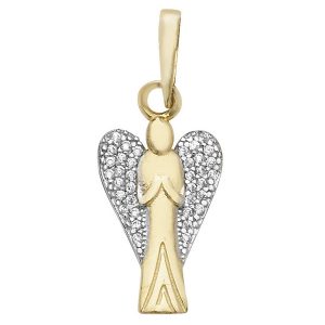 Angel Charm or Pendant in 9ct Yellow Gold