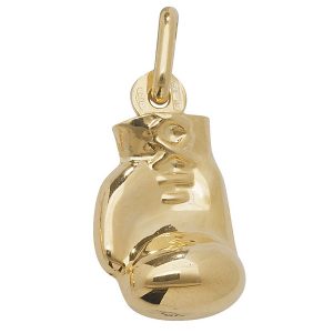 Single Boxing Glove Charm or Pendant in Yellow Gold