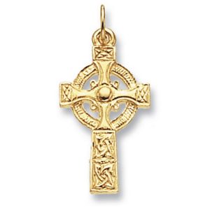 Celtic Cross Pendant in Yellow Gold