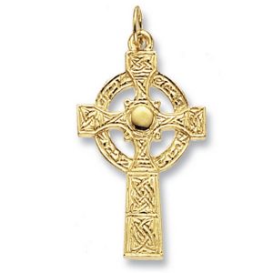 Celtic Cross Pendant in Yellow Gold