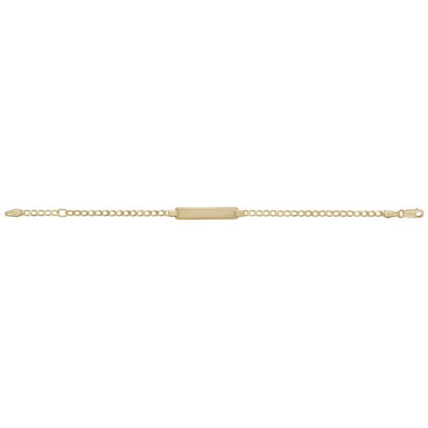 Childs 6inch ID Bracelet in 9ct Yellow Gold