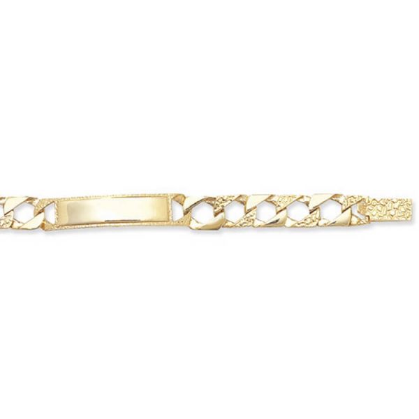 Childs 5.5inch Cast Chain ID Bracelet in 9ct Yellow Gold