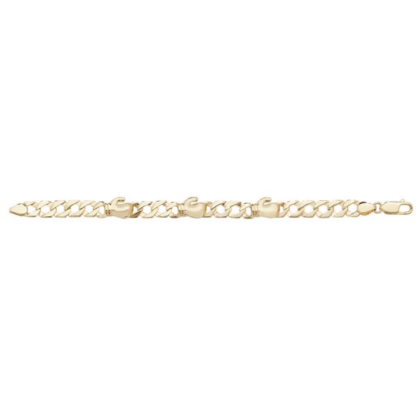 Childs 6inch Boxing Glove Chain Gold Bracelet