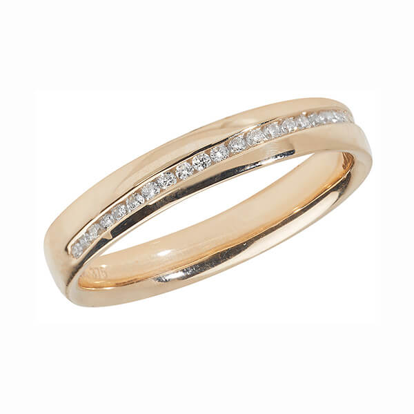 Jewelry & Watches Fine Jewelry Wedding Ring 9ct Gold Round Cut Diamond-unique Channel Set Uk Hallmarked