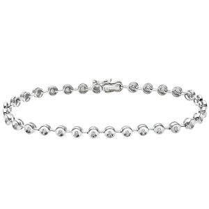 Diamond Set Link Bracelet (0.25ct)