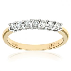 Diamond Prong Set Ring 0.33ct - 9ct Yellow Gold